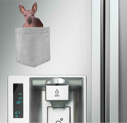 Xoloitzcuintli Dog in pocket Fridge Car Magnet Bumper Sticker App size 4"x7"