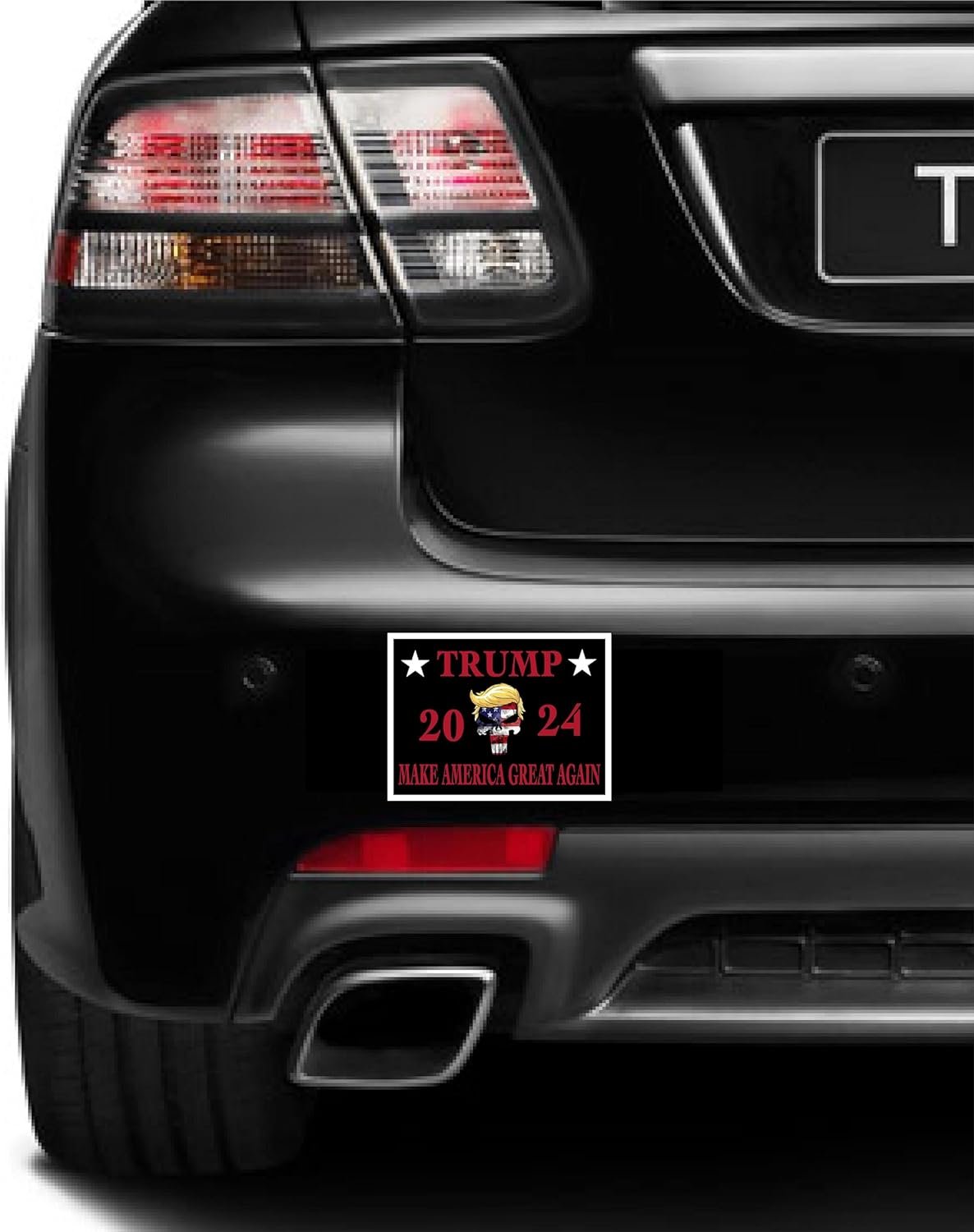 3 Pack Eco Punisher Trump 2024 Make America Great Again Bumper Magnet 4 in x 3 in