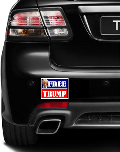 3 Pack Eco Free Trump Red Blue Bumper Magnet 4 in x 3 in