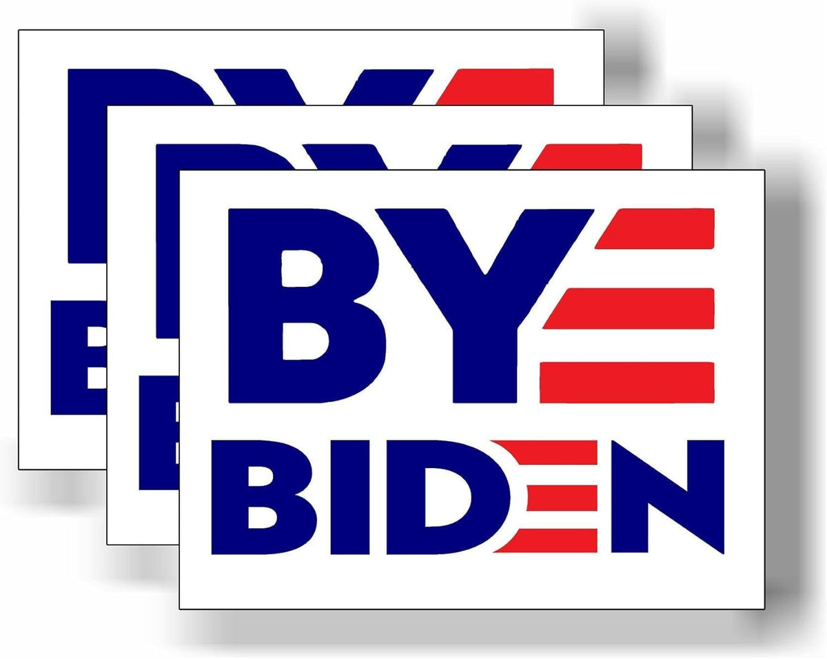 3 Pack Eco Bye Biden 2024 for President Bumper Magnet 4 in x 3 in