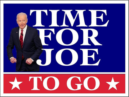 3 Pack Eco Time for Joe to Go Biden Picture Bumper Magnet 4 in x 3 in