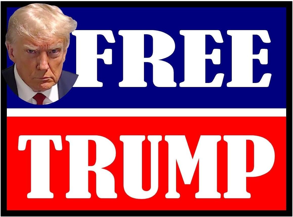 3 Pack Eco Free Trump Red Blue Bumper Magnet 4 in x 3 in