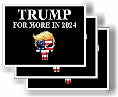 3 Pack Eco Trump Punisher More in 2024 Bumper Magnet 4 in x 3 in