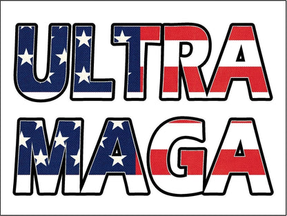 3 Pack Eco Trump Ultra MAGA Flag Bumper Magnet 4 in x 3 in