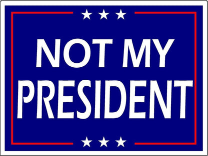 3 Pack Eco Not My President Trump Biden Harris Bumper Magnet 4 in x 3 in