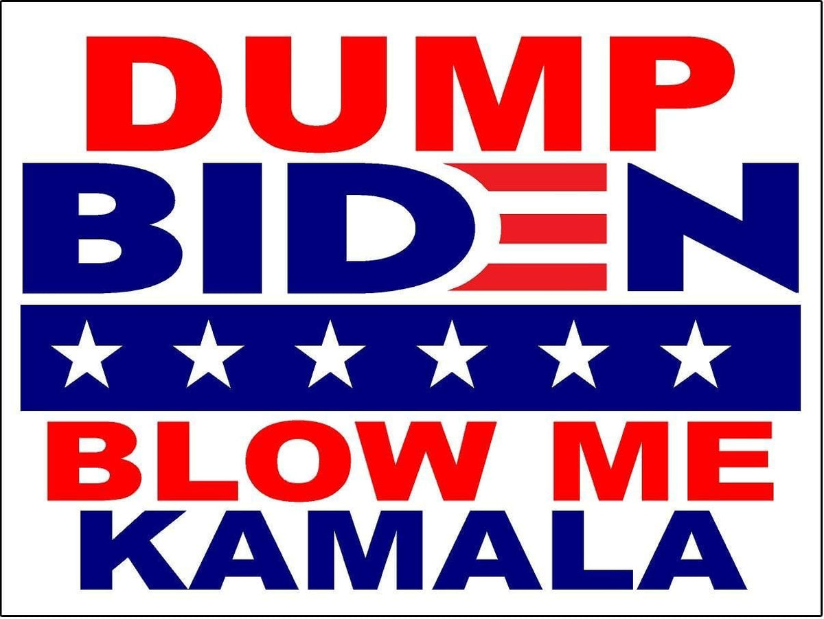3 Pack Eco Dump Biden Blow Me Kamala Bumper Magnet 4 in x 3 in