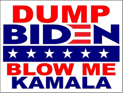 3 Pack Eco Dump Biden Blow Me Kamala Bumper Magnet 4 in x 3 in