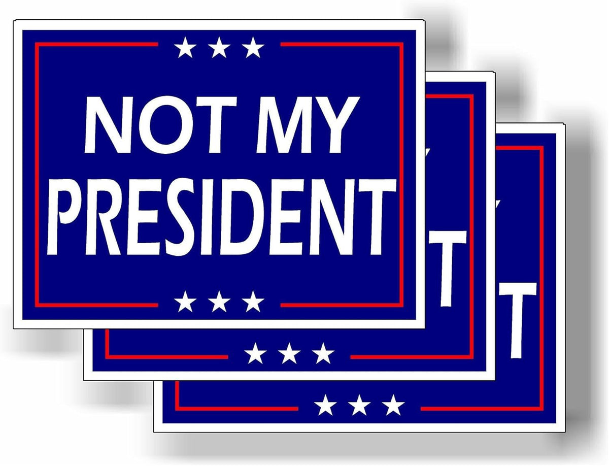 3 Pack Eco Not My President Trump Biden Harris Bumper Magnet 4 in x 3 in