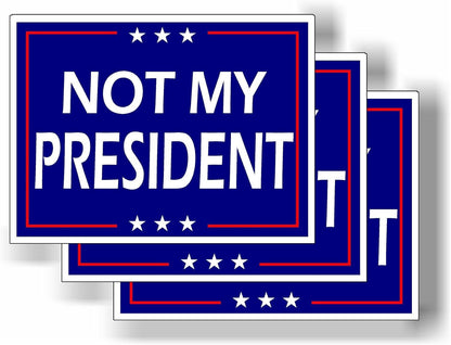 3 Pack Eco Not My President Trump Biden Harris Bumper Magnet 4 in x 3 in